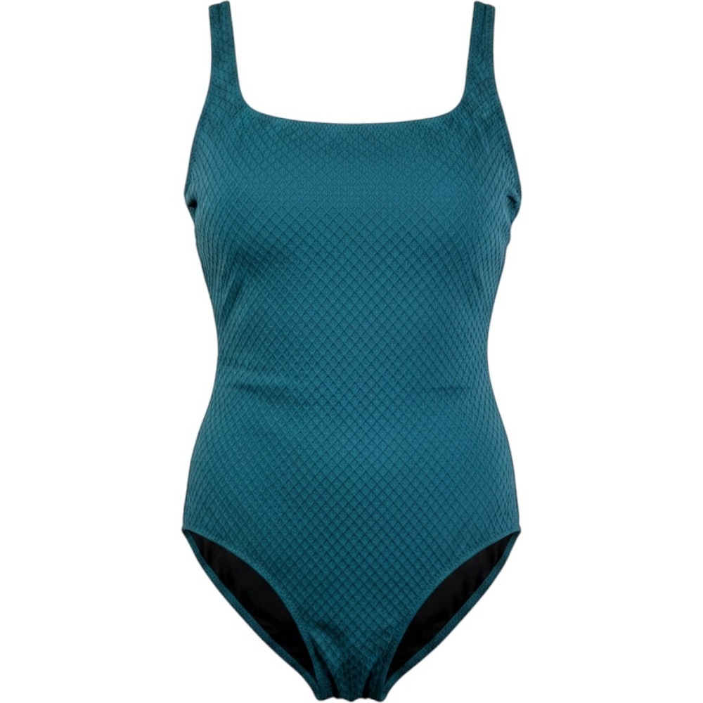 Gottex St Tropez Square Neck Textured One Piece Swimsuit 26SR173U Womens 12 NEW